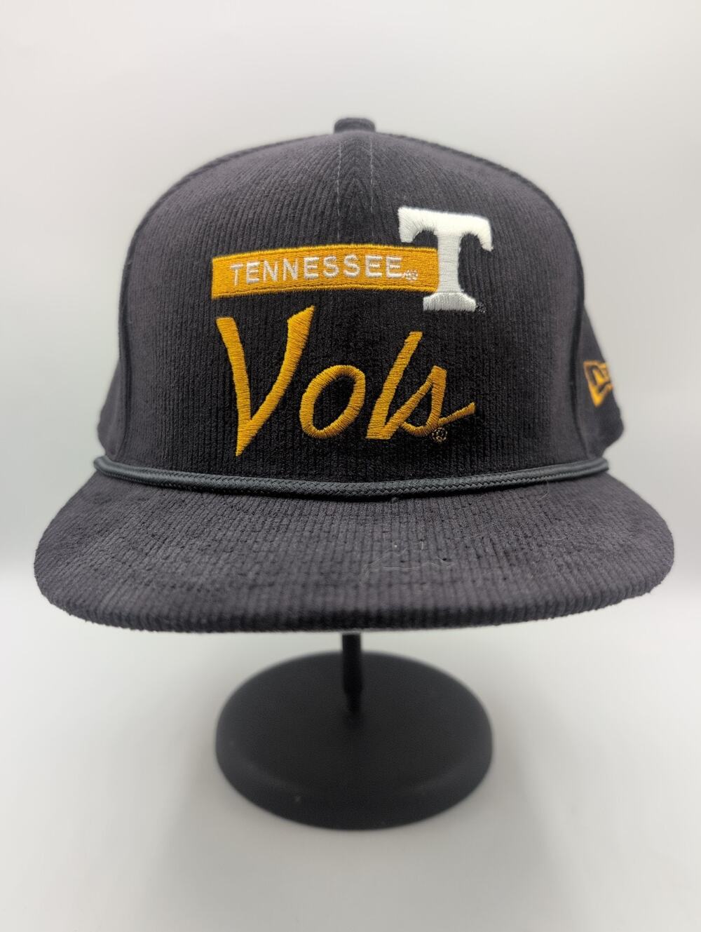 New Era Tennessee Volunteers Vols 9Fifty Hat Black Rope Snapback Cap Adjustable